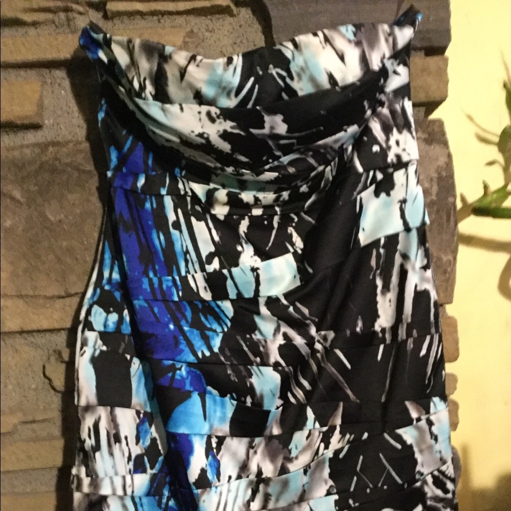 Strapless mini dress